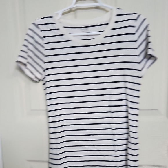 Mossimo Supply Co. Black and White Striped Short Sleeve Tee - Picture 1 of 1